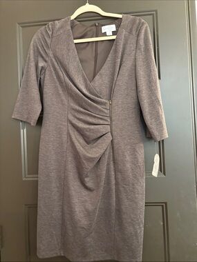 Sale NWT Jessica Simpson Brown Long Sleeve Dress Size 10